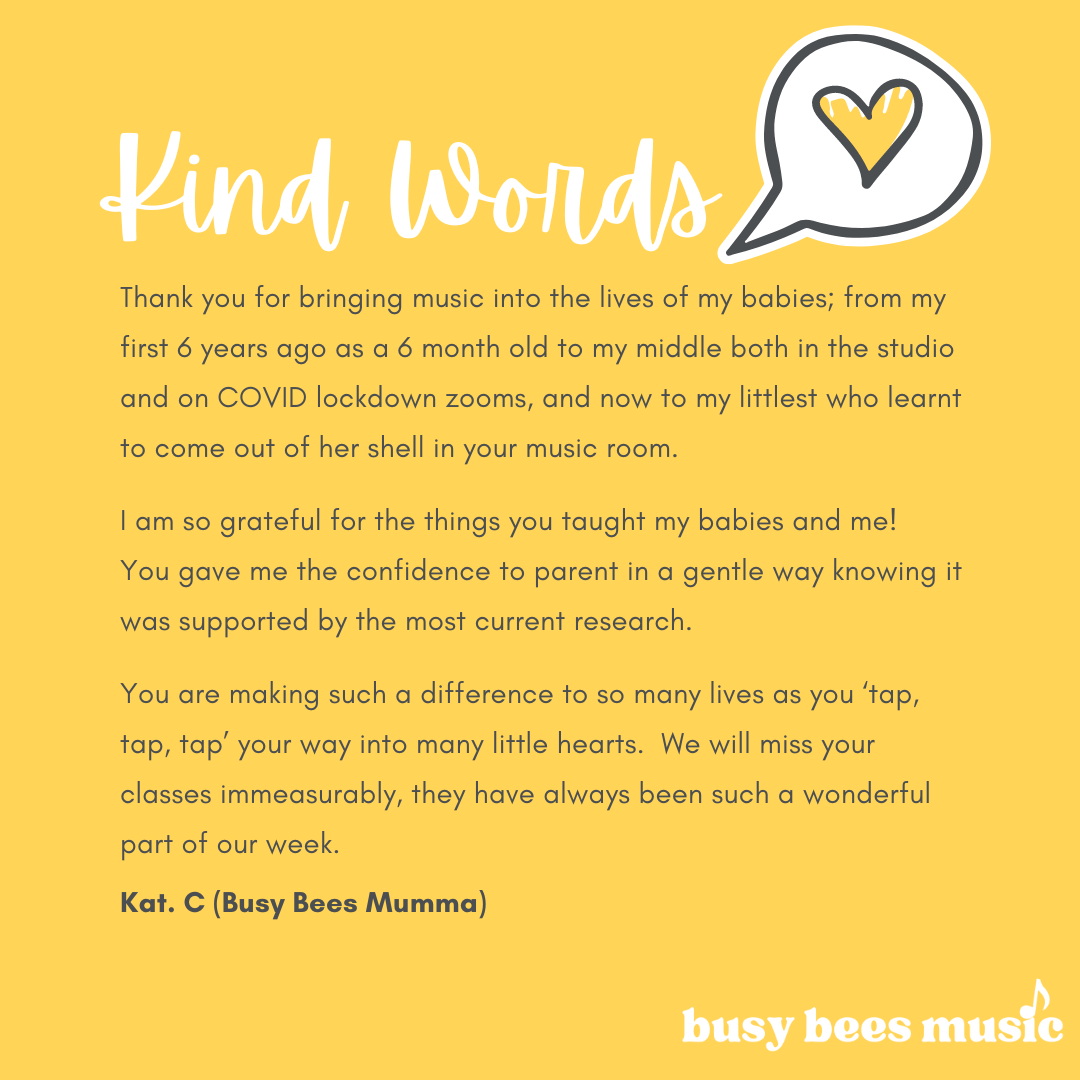 A beautiful testimonial from a parent who was enrolled before COVID, during and after