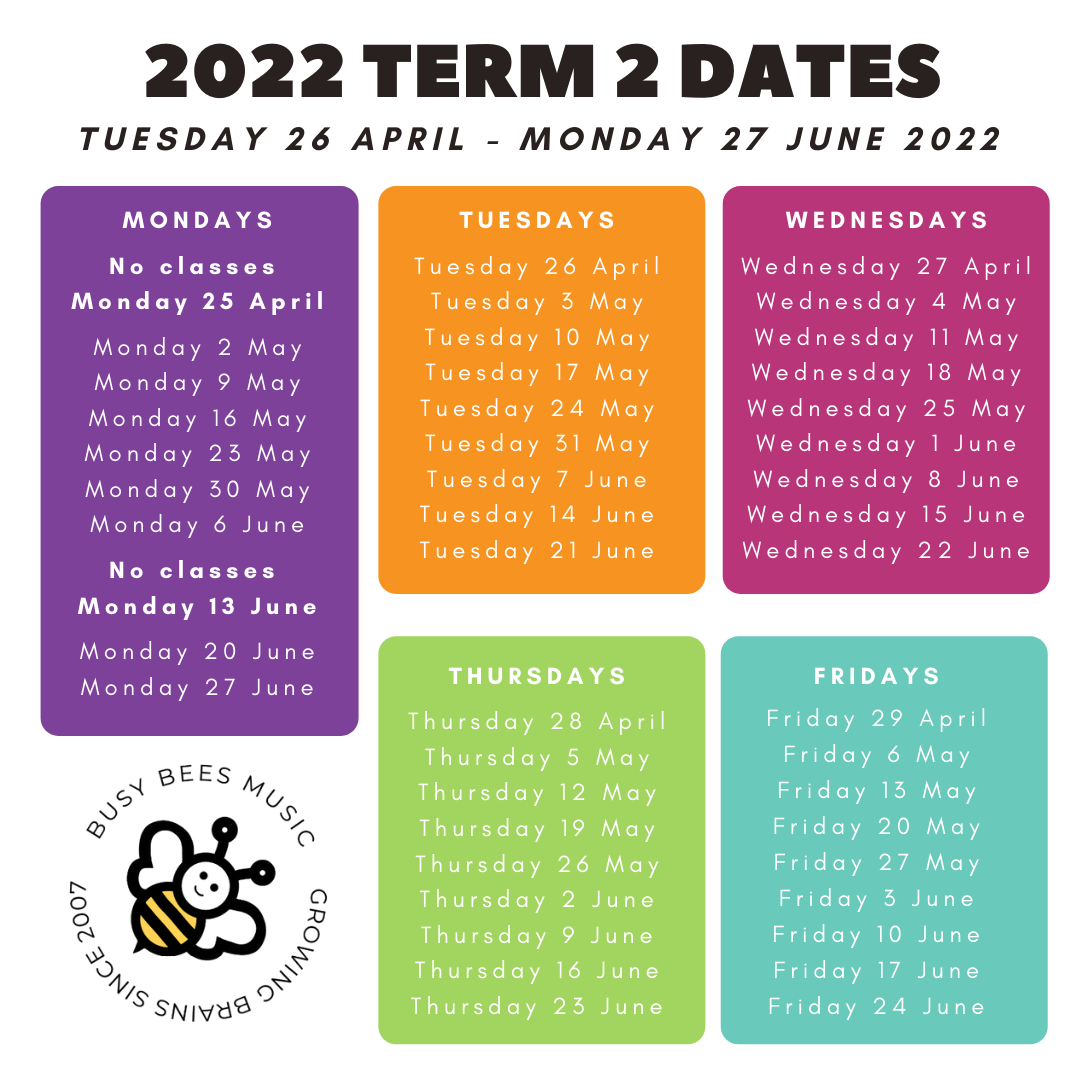 2022 Term 3 Enrolment for Tuesday, Wednesday, Thursday or Friday classes