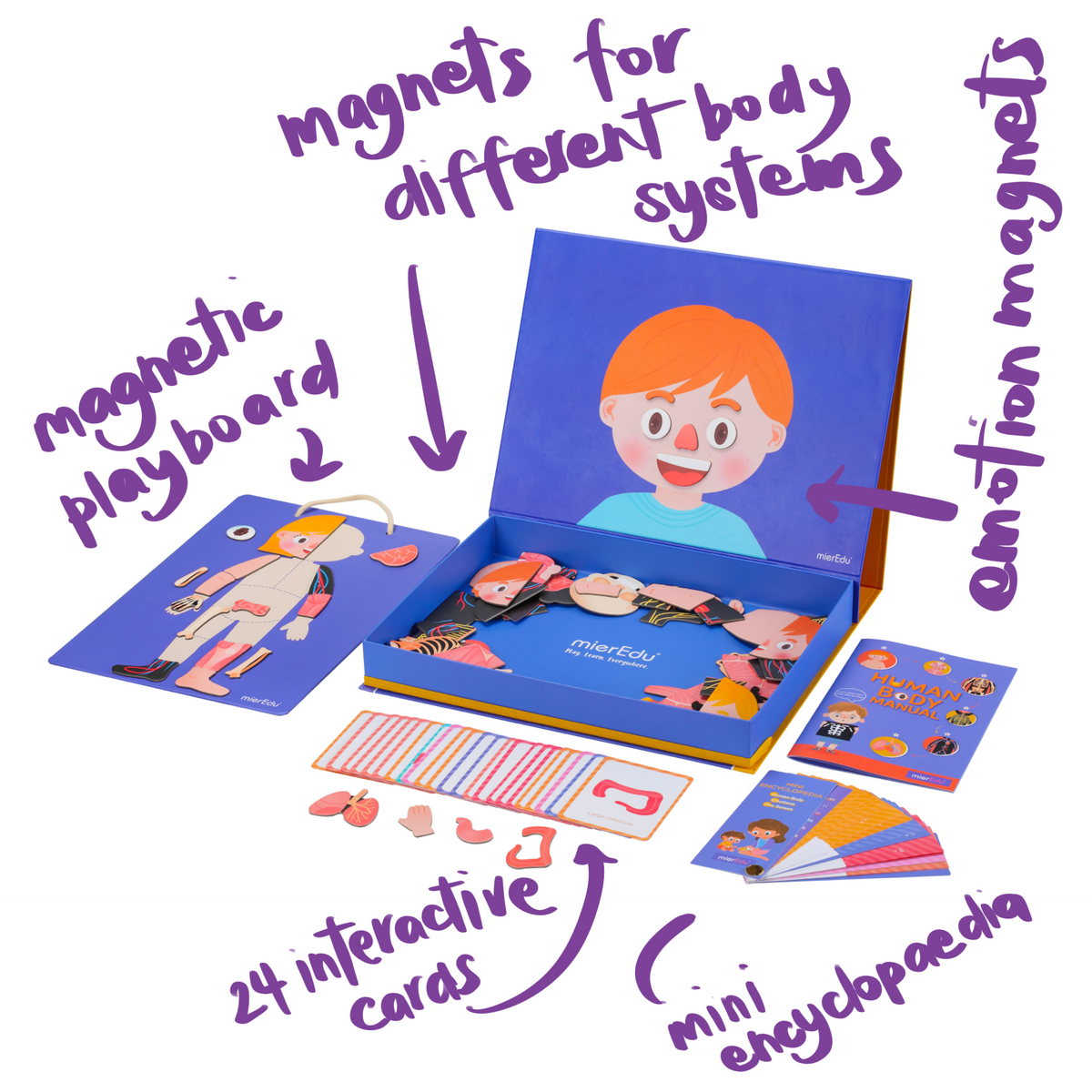 mierEdu magnetic art case - All about my body + emotions