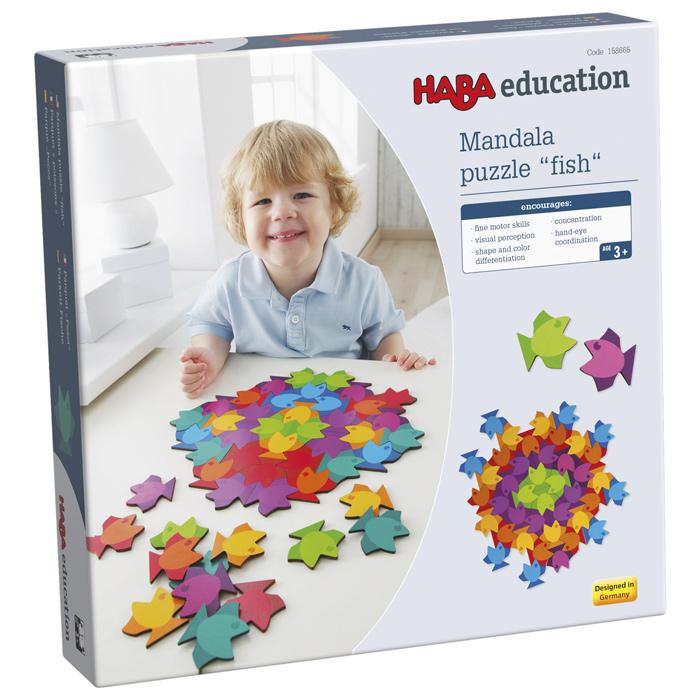 HABA 2D Mandala Puzzle Fish Parquet