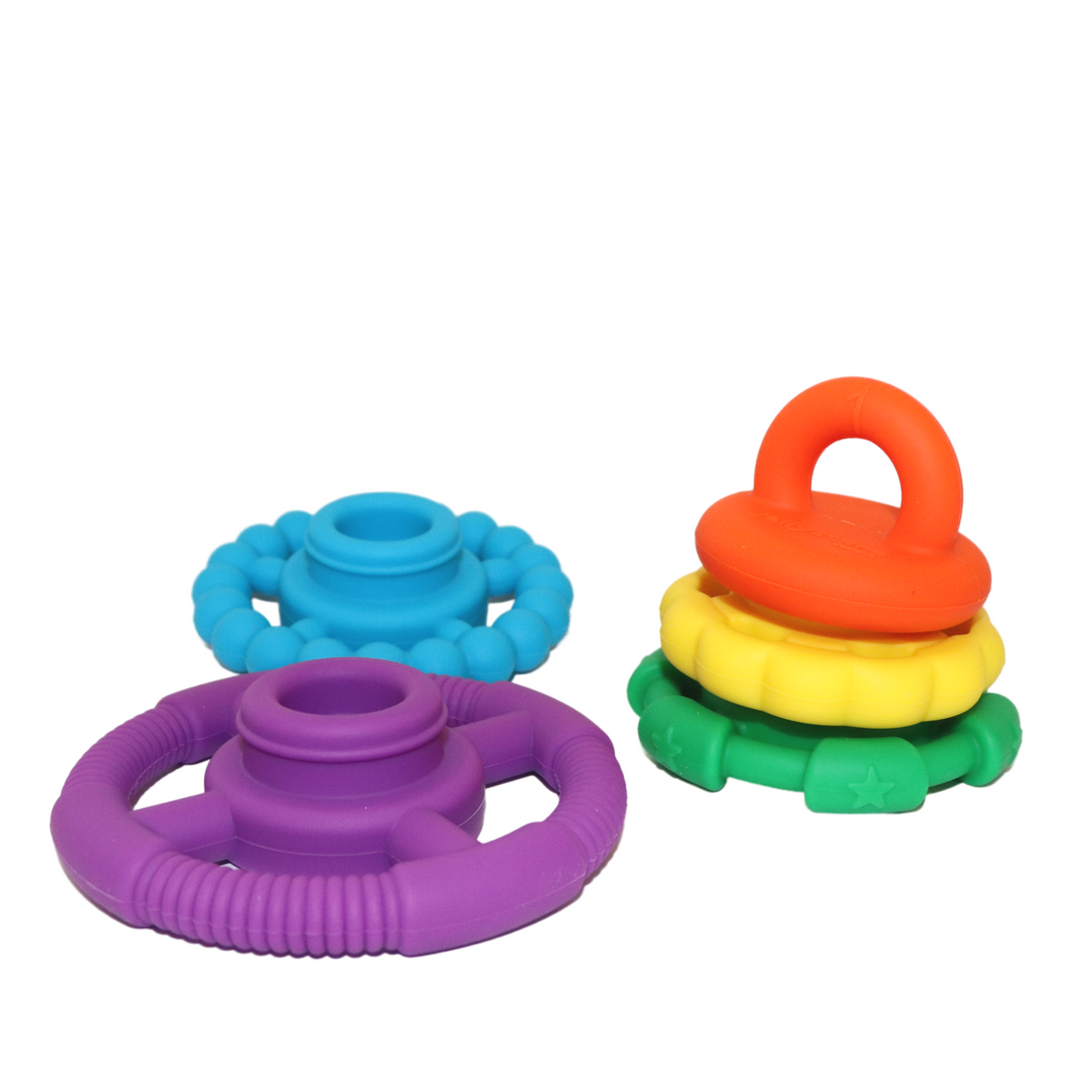 Rainbow Stacker and Teether Toy by Jellystone Designs