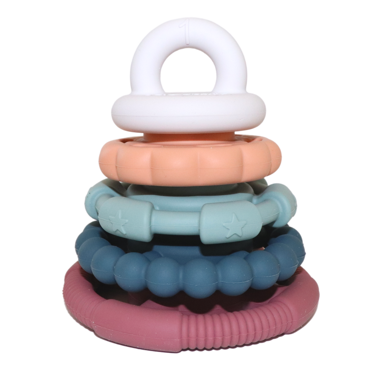 Rainbow Stacker and Teether Toy by Jellystone Designs