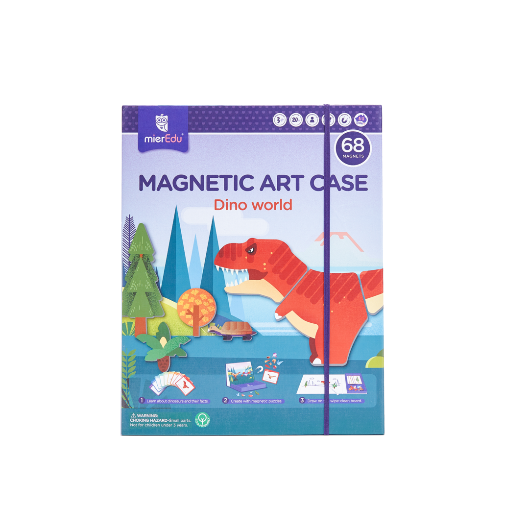mierEdu magnetic art case - Dino World