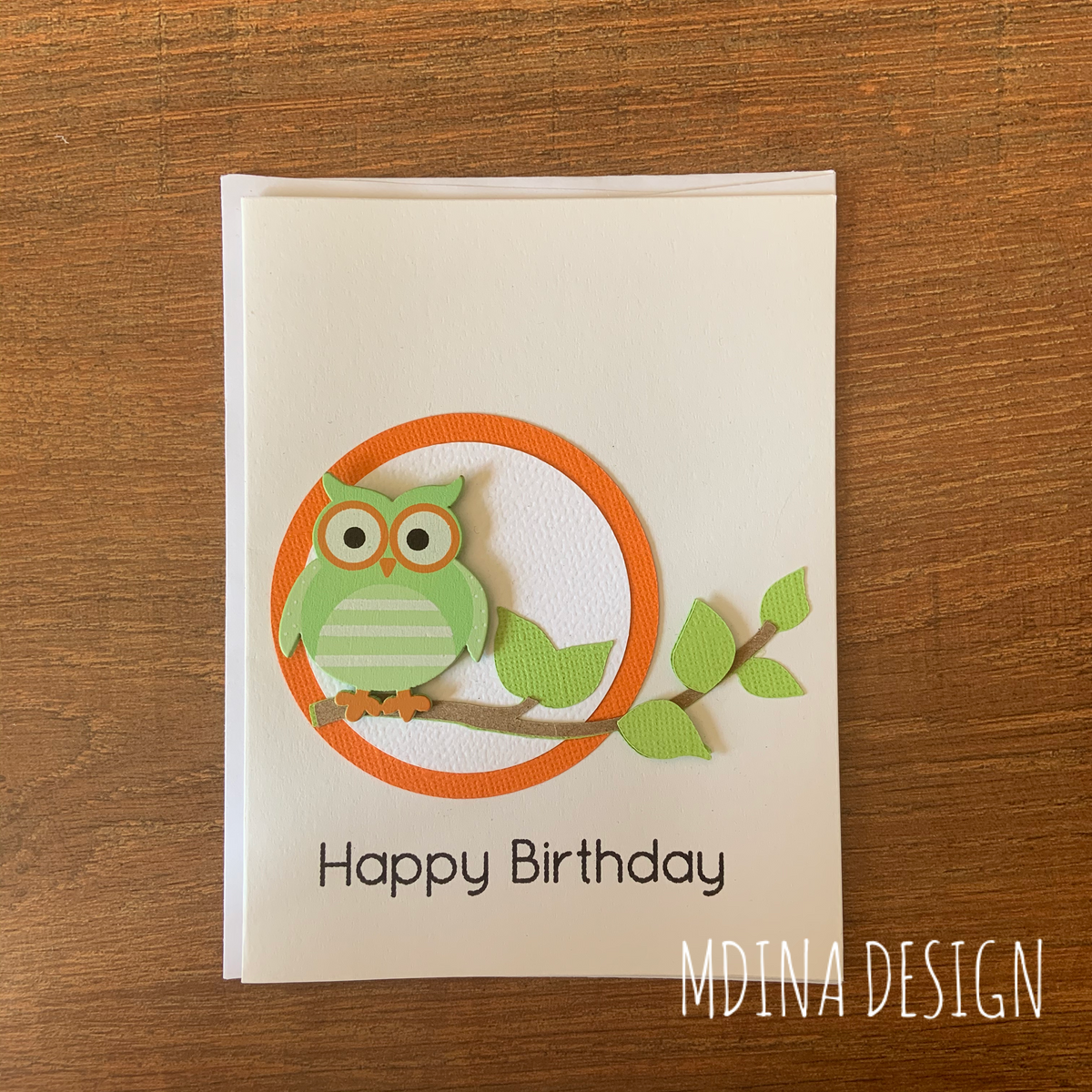 Handmade Card:  Happy Birthday Owl 🦉