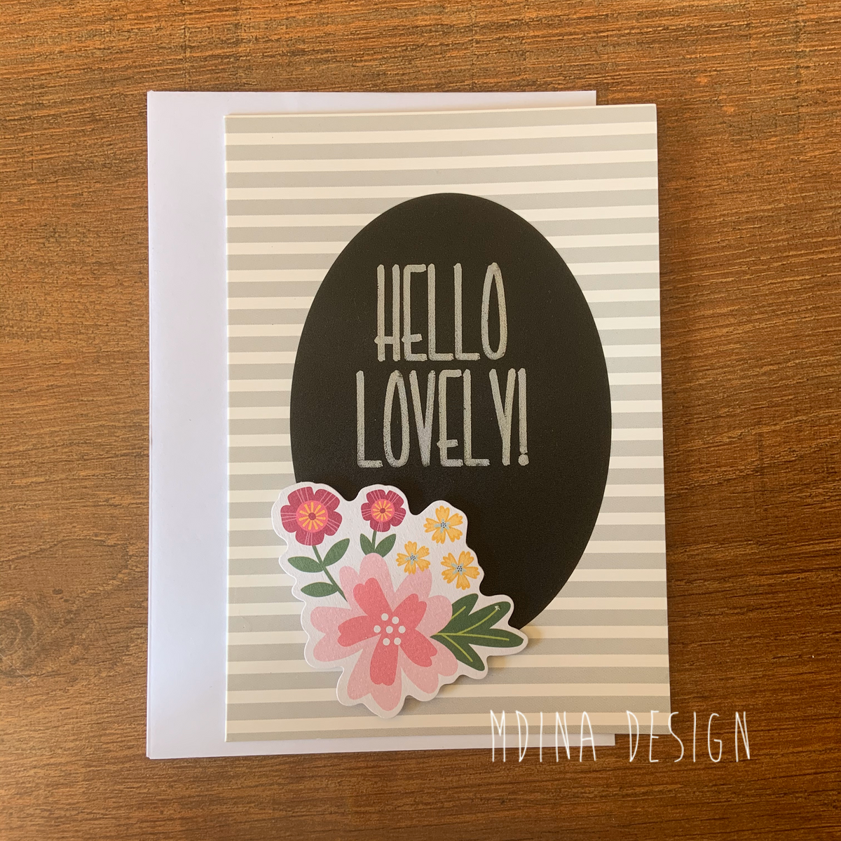 Handmade Card:  Hello Lovely 💐