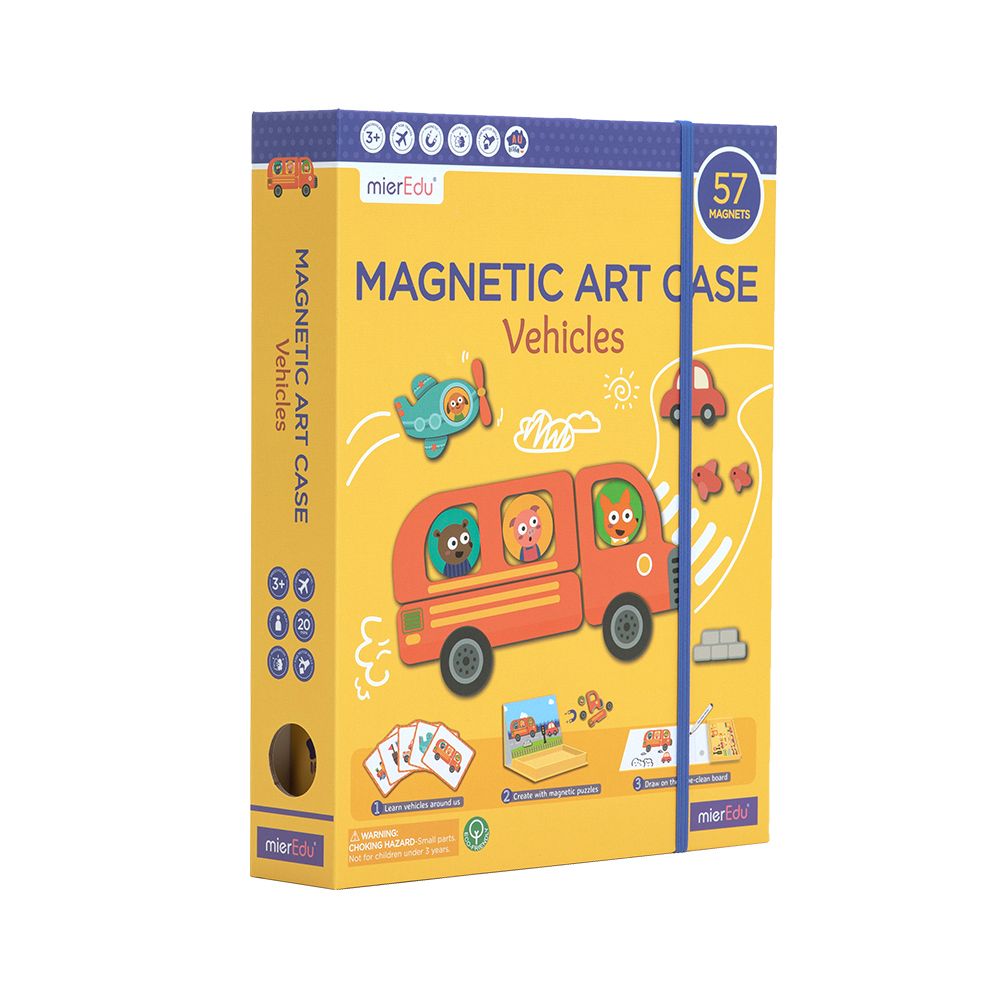 mierEdu magnetic art case vehicles