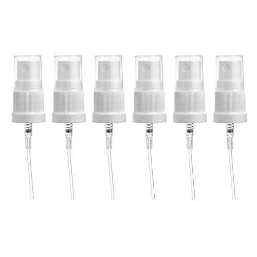 18mm white misting spray tops (pack of 6)