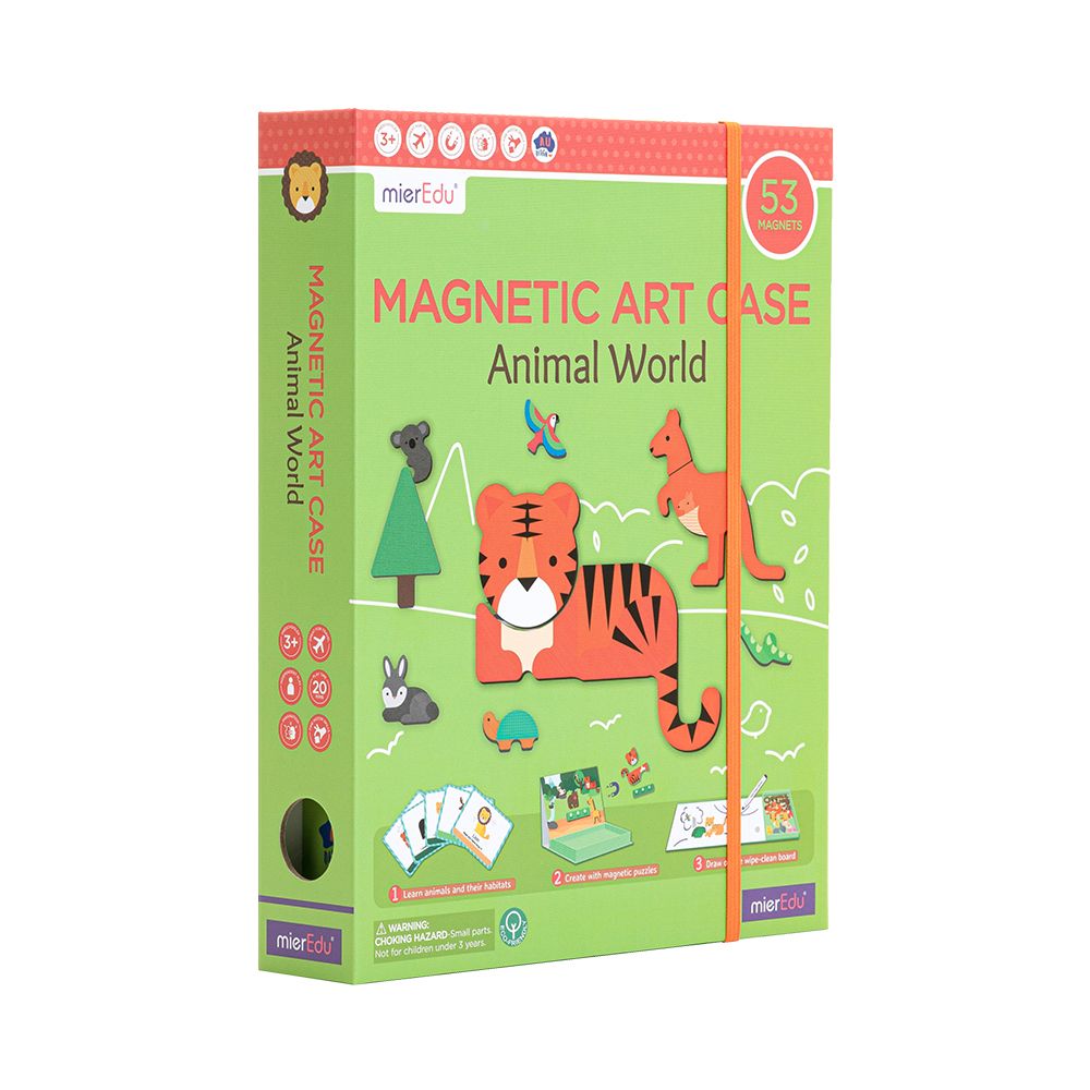 mierEdu magnetic art case - Animal World