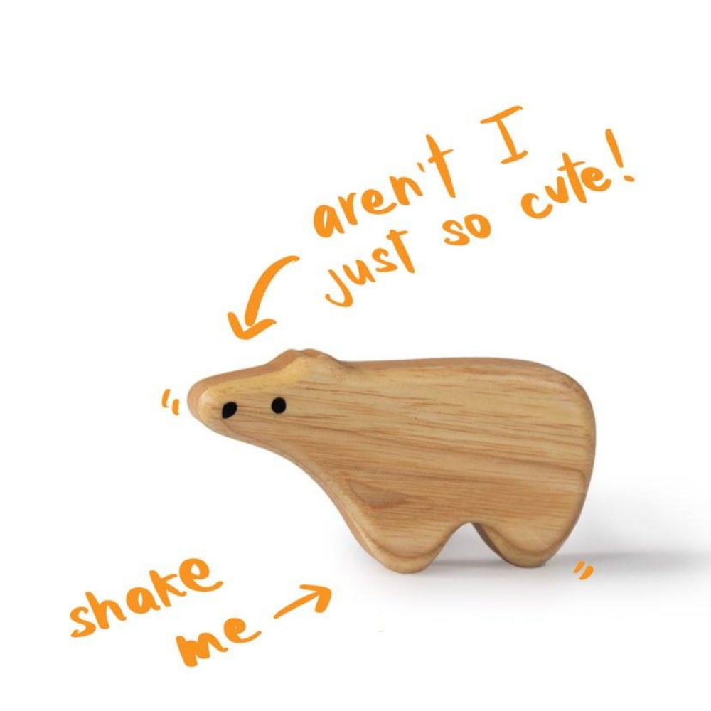 Green Tones Polar Bear